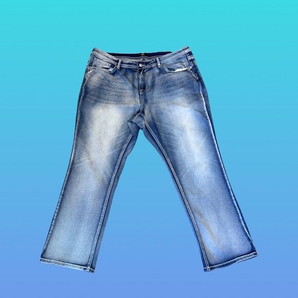 Plus Size European Brand Ms She Stretch Denim Jeans Size US 22 40x30 #70 - Picture 6 of 6